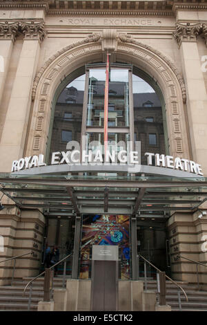 La façade extérieure du Royal Exchange Theatre, Manchester, Angleterre, RU Banque D'Images