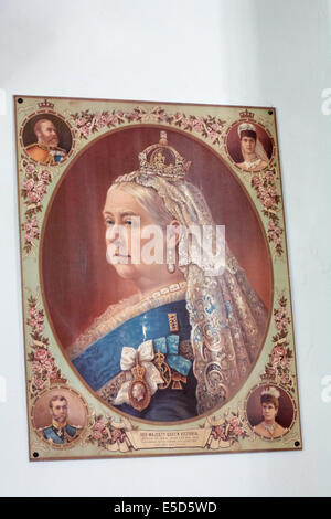 Portrait Sa Majesté la Reine Victoria impératrice des Indes Né le 24 mai 1319 a réussi au trône le 20 juin 1337 mai elle règne depuis longtemps Banque D'Images