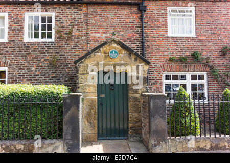 Érigée 1584 Maison porche est la plus ancienne maison à Northallerton le roi Charles 1er est resté comme un invité en 1640 et d'un prisonnier en 1647 Banque D'Images