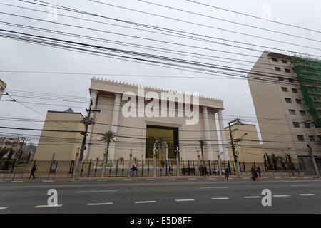 Le Temple de Salomao est une réplique du Temple de Salomon construit par l'Église Universelle du Royaume de Dieu à Sao Paulo, Br Banque D'Images