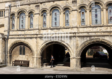 Étudiant à la King's School de Canterbury, Angleterre, RU Banque D'Images