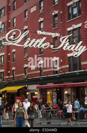 La Petite Italie de New York City Banque D'Images