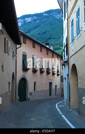 Maisons de Termeno-Tramis, Tyrol du Sud, Italie Banque D'Images