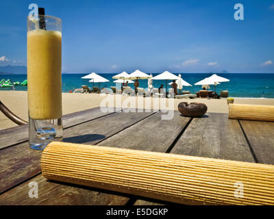 Cocktail à la plage de Nha Trang Banque D'Images