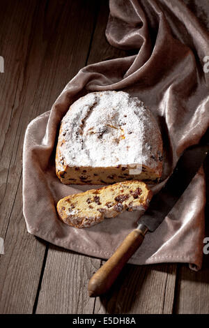 Pâtisserie de Noël, Noël stollen de Dresde Banque D'Images