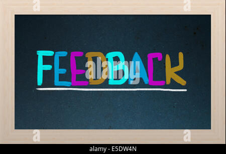 Concept de rétroaction Banque D'Images