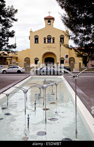 Town Square en Guanica, sur la côte sud-ouest de Puerto Rico. Guanica est la ville où l'entrée des forces US à Puerto Rico en 1896 pendant la guerre hispano-américaine. Banque D'Images