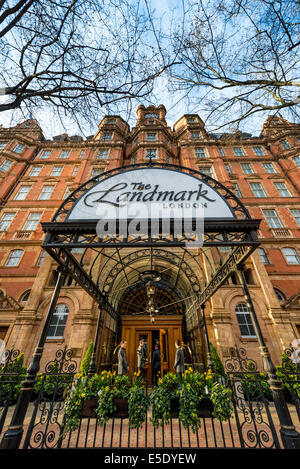 Le Landmark London est un hôtel 5 étoiles sur Marylebone Road sur le côté nord du centre de Londres, Angleterre Banque D'Images