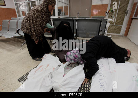 Rafah, bande de Gaza, territoire palestinien. 29 juillet, 2014. Credit : ZUMA Press, Inc./Alamy Live News Banque D'Images