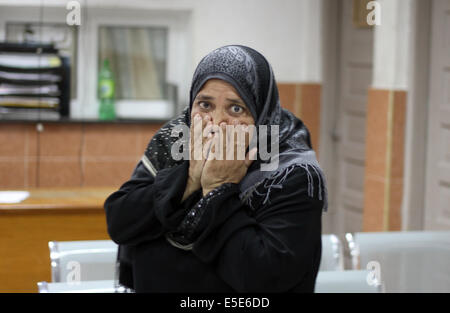 Rafah, bande de Gaza, territoire palestinien. 29 juillet, 2014. Credit : ZUMA Press, Inc./Alamy Live News Banque D'Images