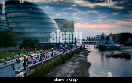 Hôtel de ville siège de l'Autorité du Grand Londres, Southwark, Londres, Grande-Bretagne. Banque D'Images