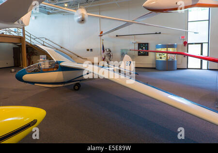 Musée national planeur un musée de l'aviation pour l'appareil ou vol de planeur sur Harris Hill à Elmira New York Banque D'Images