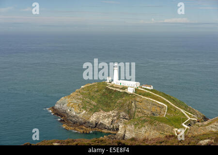Phare de South Stack, Holyhead, Anglesey, Pays de Galles Banque D'Images