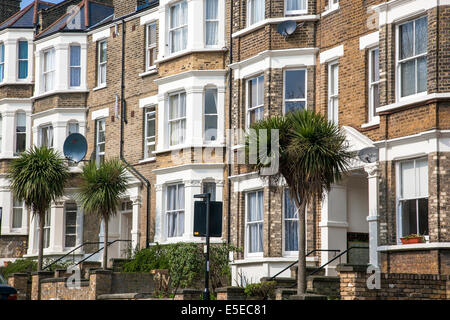 Maisons mitoyennes de style victorien situé dans le nord de Londres - Zone Hampstead et Highgate Banque D'Images