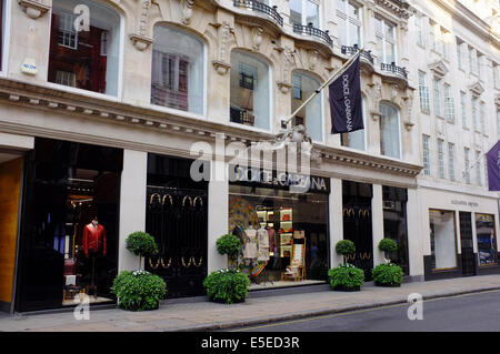 DOLCE & GABBANA designer boutique de mode sur Bond Street, Londres Banque D'Images