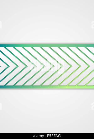 Flèches Tech abstract banner. Conception vectorielle Banque D'Images