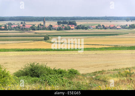 Village Bukow en été Basse Silésie près de Strzegom Banque D'Images