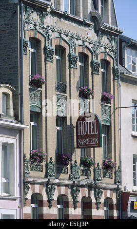 France, Normandie, manche, cotentin, cherbourg, hôtel Napoleonplace de la République, décor, Banque D'Images