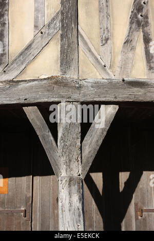 France, Basse Normandie, calvados, cote fleurie, plongées sur mer, village d'art guillaume le conquérant, casseroles de bois colombeaux, Banque D'Images