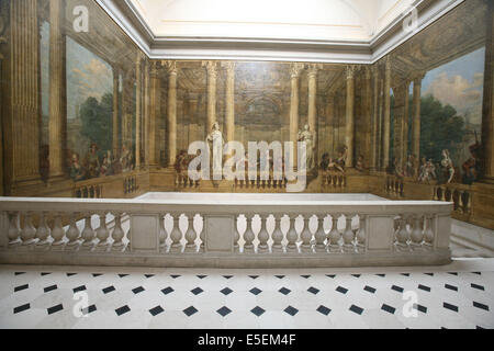 France, paris 3 e, Hotel Carnavalet (musée carnavalet) escalier mécanique Banque D'Images