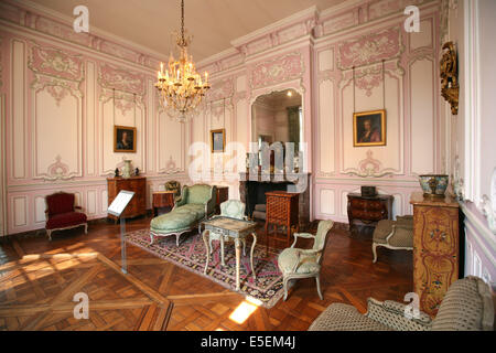 France, paris 3 e, le marais, Hotel particulier, Hotel Carnavalet, musée carnavalet, reconstitution d'un salon, Banque D'Images