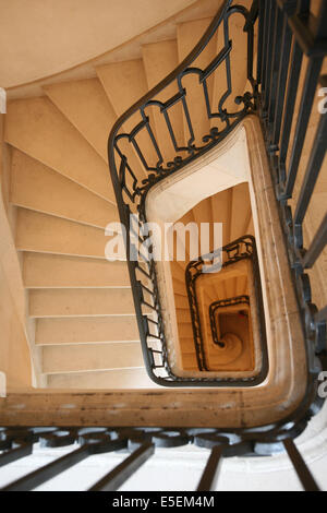 France, paris 3 e, Hotel Carnavalet (musée carnavalet) 23 rue de sevignne, escalier d'escalier Hotel le peletier et carnavalet Banque D'Images