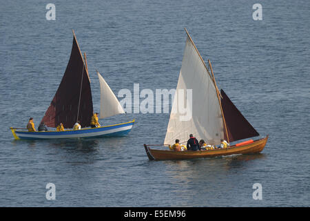 France, Basse Normandie, manche, les chausey, au large de granville, égalise le son, plaisance, bateaux, Banque D'Images