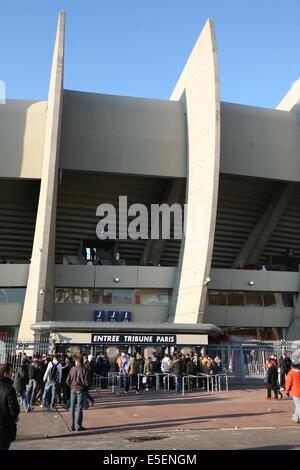 France, paris 16, stade du parc des princes un jour de match du psg, architecte roger taillibert, Banque D'Images