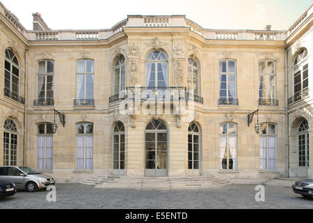 France, paris 7 e, Hotel particulier, Hotel de Matignon, 56 rue de varenne, 1 er ministre, façade sur cour, Banque D'Images