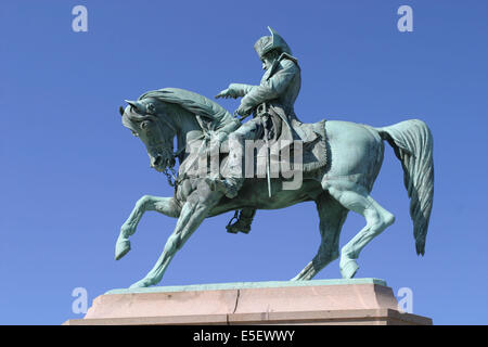 France, Basse Normandie, manche, cotentin, cherbourg, statue de Napoléon, place Napoléon, sculpteur Armand le Veel Banque D'Images