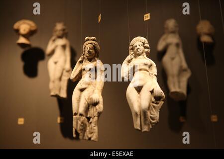 France, Haute-Normandie, eure, Pays d'evreux, evreux, archeveche, musée municipal, salle gallo romaine, statuettes, Banque D'Images