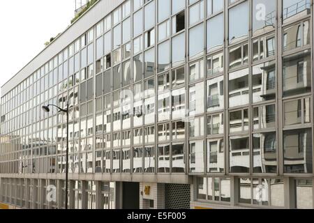 France, Ile de France, paris, 13e arrondissement, rue eugene oudine, séquences stylistiques, façades, Banque D'Images