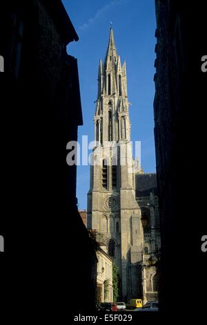 France, région picardie, oise, senlis, cathédrale notre dame, édifice religieux, visites, ruelle, ville médias, Banque D'Images