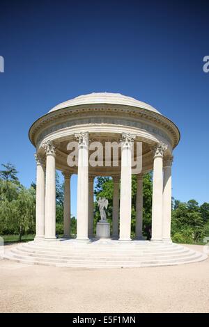 France, ile de france, yvelines, Versailles, Château de Versailles, petit trianon, jardin anglais, temple de l'amour. Banque D'Images