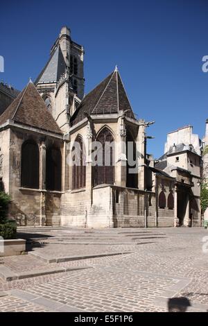 France, ile de france, Paris 4 e arrondissement, le marais, lunettes saint gervais et saint protais, façade, rue des barres, Banque D'Images