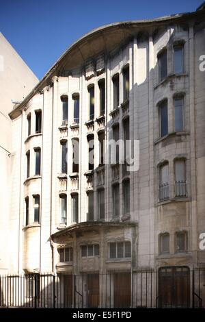 France, ile de france, paris 4 e arrondissement, le marais, rue pavee, synagogue, architecture hector guimard, juge, religion, Banque D'Images