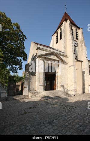 France, ile de france, paris, arrondissement 20-e, 124 rue de bagnolet, lunettes saint germain de charonne, religion catholique, Banque D'Images