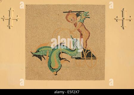 France, Basse Normandie, Calvados, Deauville, face de mer, colonnes, décaissement des bains de mer, Cabines, ombres et lumières, mousses, Banque D'Images