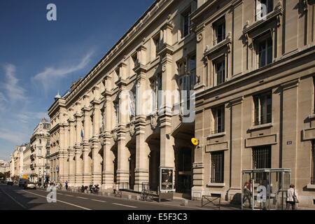 France, Ile de France, Paris 2 e arrondissement, 48 rue du Louvre, façade de la poste du Louvre, Banque D'Images
