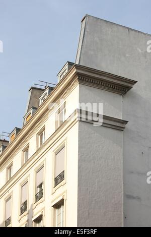 France, Ile de France, Paris 6e arrondissement, rue lobineau, façades brutes, Banque D'Images