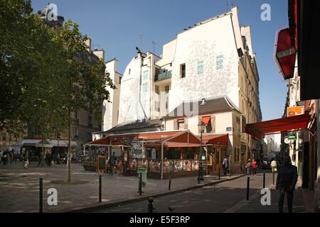 France, Ile de France, Paris 6e arrondissement, place saint andré des arts, Banque D'Images