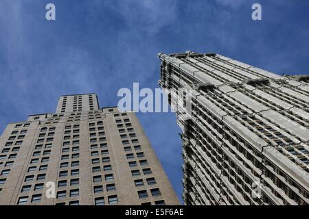 États-Unis, etat de New York, New York City, Manhattan, quartier financier, bâtiments, Banque D'Images