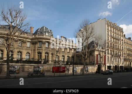 France, ile de france, paris 8e arrondissement, 158 boulevard haussmann, musée jacquemart andre, façade sur rue, rotonde Date : 2011-2012 Banque D'Images