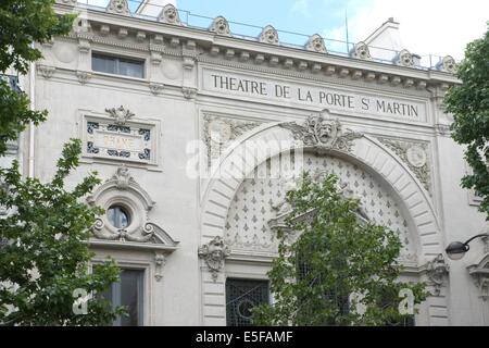 France, ile de france, paris, 10e arrondissement , boulevard saint martin, théâtre de la porte saint martin, salle de spectacles Date : 2011-2012 Banque D'Images