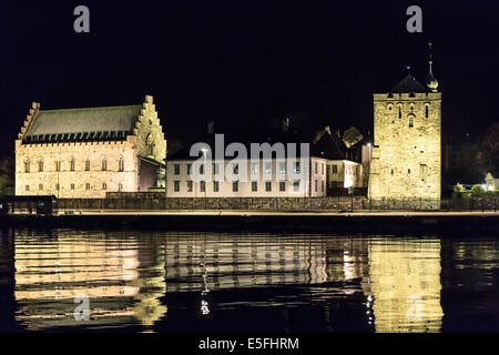 La tour Rosenkrantz et Haakon's Hall est une partie de la forteresse de Bergenhus. C'est l'un des plus anciens et les mieux préservés châteaux de Ni Banque D'Images