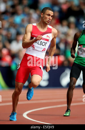 DANNY TALBOT ANGLETERRE HAMPDEN PARK GLASGOW ECOSSE 30 Juillet 2014 Banque D'Images