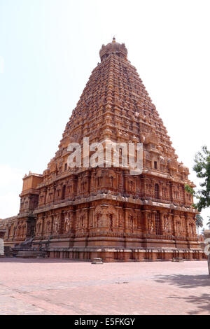 Rajeswara Brihadeshwara Temple, Raja Temple, Rajarajeswaram Peruvudaiyar, Kovil, Periya Kovil, Thanjavur, Tamil Nadu, Inde Banque D'Images