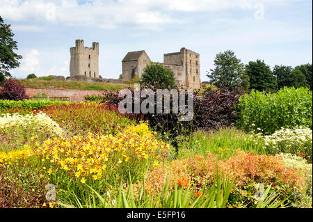 Helmsley castle de Helmsley walled garden Banque D'Images