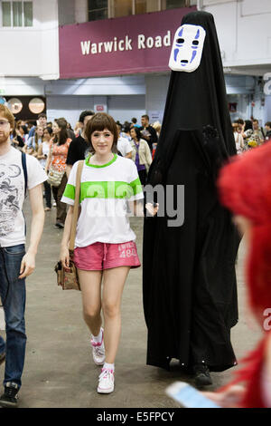 Londres, Angleterre cosplayeurs au Japon Hyper dans Earl's Court. Banque D'Images