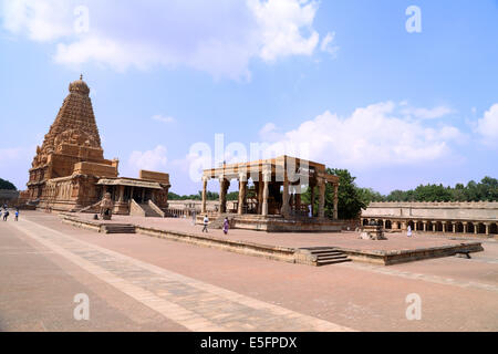 Rajeswara Raja Temple, Temple Brihadeshwara, Rajarajeswaram Peruvudaiyar, Kovil, Thanjavur, Tamil Nadu, Inde Banque D'Images